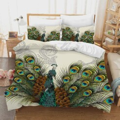 Peacock Bedding Set Bed Sheets Spread Comforter Duvet Cover Bedding Sets