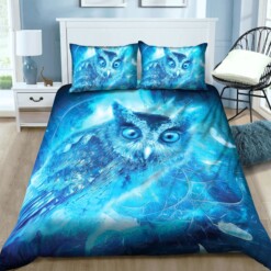 Owl Cotton Bed Sheets Spread Comforter Duvet Cover Bedding Sets