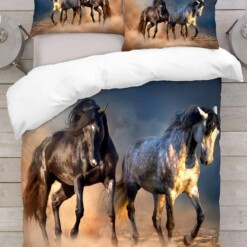 Horses Running Bedding Set Bed Sheets Spread Comforter Duvet Cover Bedding Sets