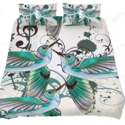 Hummingbird Cotton Bed Sheets Spread Comforter Duvet Cover Bedding Sets