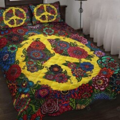 Hippie Flower Child Peace Bedding Set (Duvet Cover & Pillow Cases)