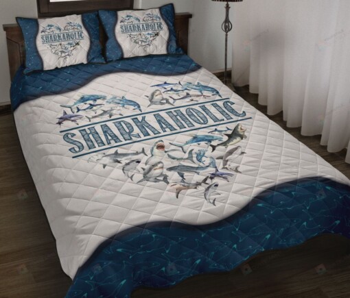 SharkAholic Quilt Bed Set Bedding Set