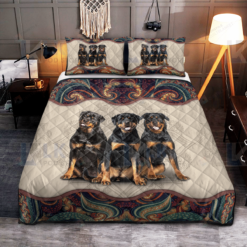 Rottweiler Quilt Bedding Set