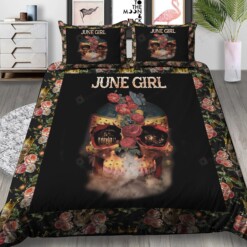 June Girl Skull Decorating Bedding Set Nh211054