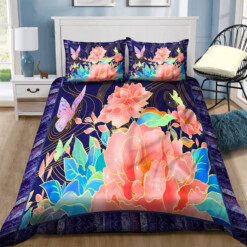 Butterfly Cotton Bed Sheets Spread Comforter Duvet Cover Bedding Sets