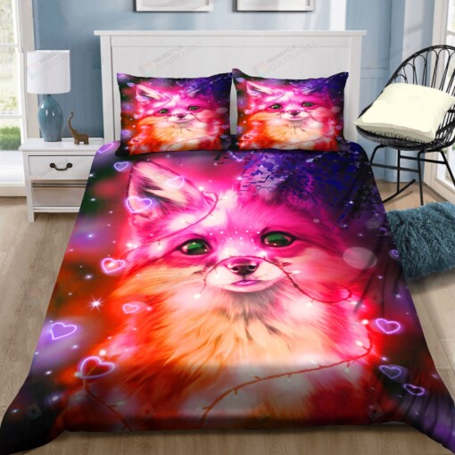 Fox Cute Bedding Set Bed Sheets Spread Comforter Duvet Cover Bedding Sets