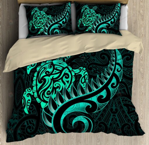 Aotearoa Maori Turtle Bed Sheets Duvet Cover Bedding Set