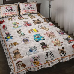 Bulldog Collection Quilt Bedding Set