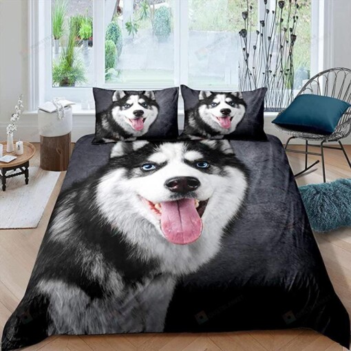 Husky Dog Bed Sheets Spread Comforter Duvet Cover Bedding Sets