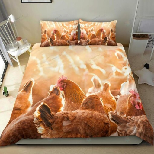 The Flock Of Chickens Bedding Set Bed Sheet Spread Comforter Duvet Cover Bedding Sets