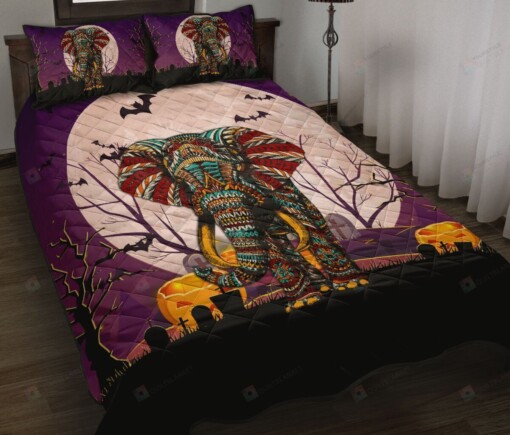 Elephant Halloween Style Quilt Bedding Set