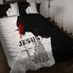 Jesus My God Quilt Bedding Set