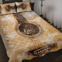 Acoustic Guitar Quilt Bedding Set