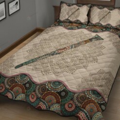 Clarinet Mandala  Quilt Bedding Set Bed Sheets Spread Comforter Duvet Cover Bedding Sets