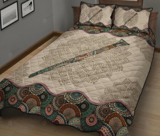 Clarinet Mandala  Quilt Bedding Set Bed Sheets Spread Comforter Duvet Cover Bedding Sets