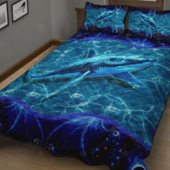 Megalodon Shark Quilt Bedding Set