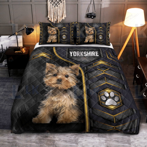 Yorkshire Terrier Love Quilt Bedding Set