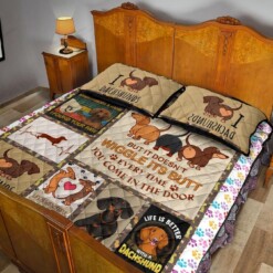 Dachshund Dog Life Is Better With A Dachshund Quilt Bedding Set Cotton Bed Sheets Spread Comforter Duvet Cover Bedding Sets