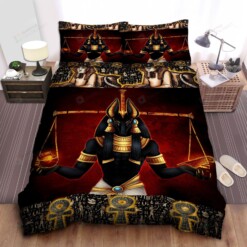 Ancient Egyptian Gods Duvet Cover Bedding Set