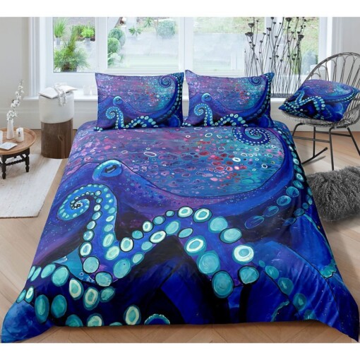 Octopus Bedding Set Bed Sheets Spread Comforter Duvet Cover Bedding Sets