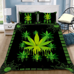 Weed Theme Duvet Cover Bedding Set