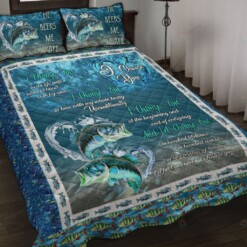 I Choose You Fishing Quilt Bedding Set