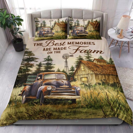 Farm The Best Memories Are Made On The Farm Bedding Set Bed Sheets Spread Comforter Duvet Cover Bedding Sets