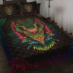 Owl Quilt Bedding Set