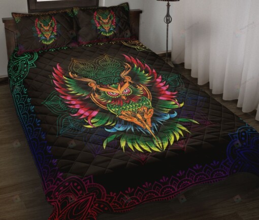 Owl Quilt Bedding Set