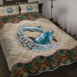 Dolphin Vintage Mandala Quilt Bedding Set