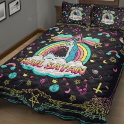 Shark Hail Satan Quilt Bedding Set