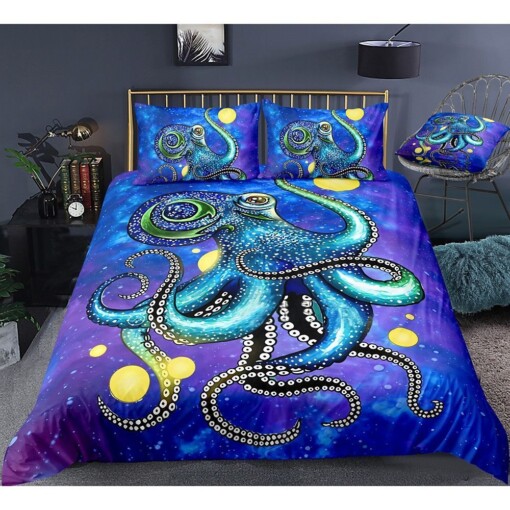 Octopus Bedding Set Bed Sheets Spread Comforter Duvet Cover Bedding Sets