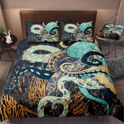 Octopus Bedding Set Bed Sheets Spread Comforter Duvet Cover Bedding Sets