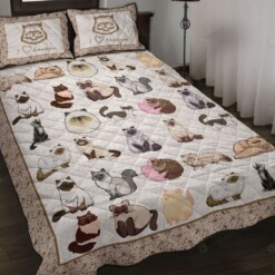 I Love Himalayan Cat Quilt Bedding Set