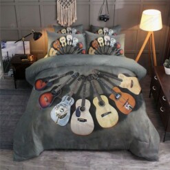 Guitar Collection Bedding Set Bed Sheets Spread Comforter Duvet Cover Bedding Sets