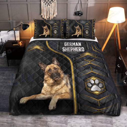 German Shepherd Quilt Bedding Set