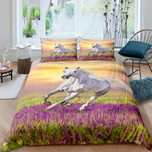 Horse Running Bedding Set Bed Sheet Spread Comforter Duvet Cover Bedding Sets