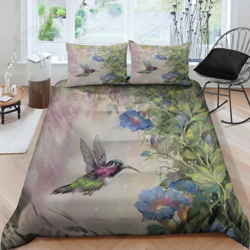 Hummingbird Cotton Bed Sheets Spread Comforter Duvet Cover Bedding Sets