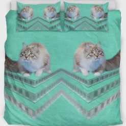 Ragamuffin Cat Print Bedding Set Bed Sheets Spread Comforter Duvet Cover Bedding Sets