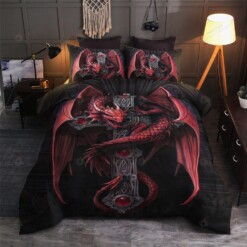 Dragon Cotton Duvet Cover Bedding Sets