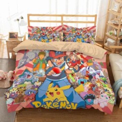 3d Pokemon Duvet Cover Bedding Set