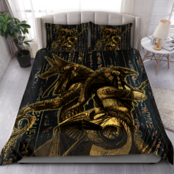 Ancient Egyptian Anubis Bedding Set Bed Sheets Spread Comforter Duvet Cover Bedding Sets