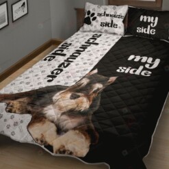 Schnauzer My Side Quilt Bedding Set