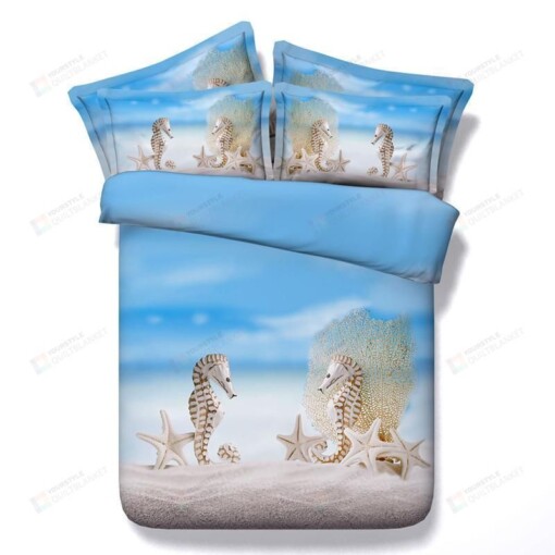 Hippocampus Bed Sheets Duvet Cover Bedding Set