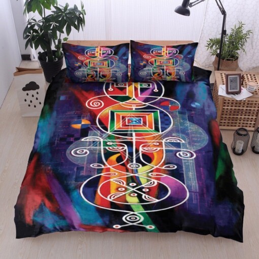 Totem Cotton Bed Sheets Spread Comforter Duvet Cover Bedding Sets