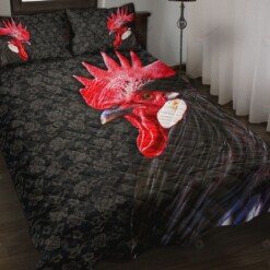 Chicken Rooster Quilt Bedding Set