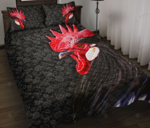 Chicken Rooster Quilt Bedding Set