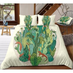 Cactus Bedding Set Bed Sheets Spread Comforter Duvet Cover Bedding Sets
