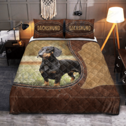 Dachshund Quilt Bedding Set