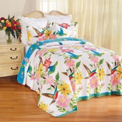 Hummingbird Cotton Bed Sheets Spread Comforter Duvet Cover Bedding Sets